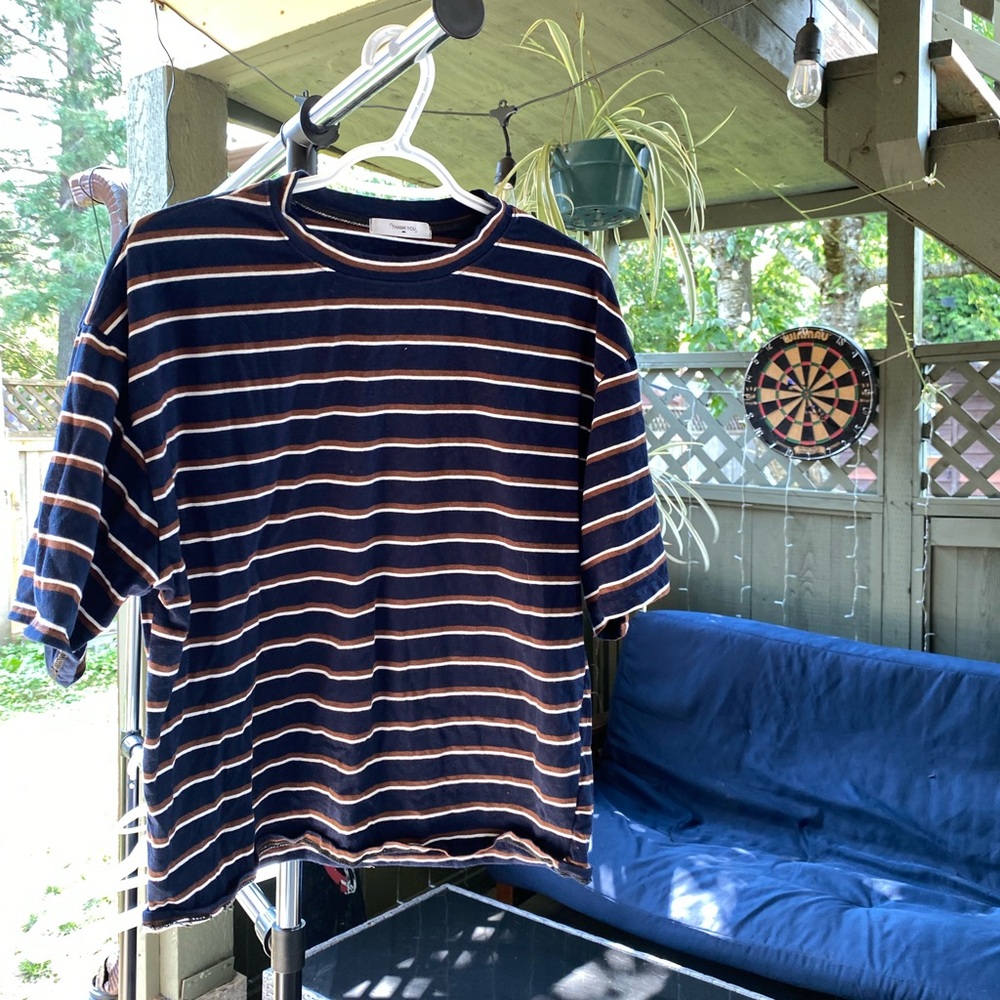 Thank you striped T